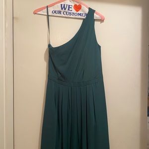Weddington Way Evergreen One-Shoulder Dress